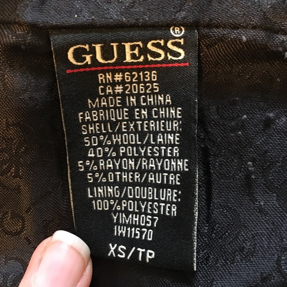 Guess Jean Dress Coat. Size XS - Picture 7 of 7